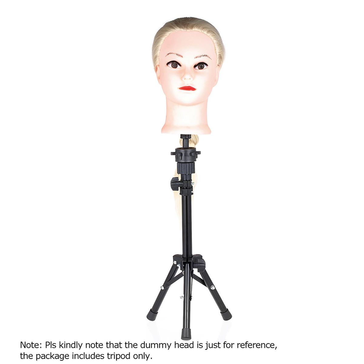 Bestauty Mini Adjustable Hairdressing Tripod False Head Holder Hairdresser Training Head False Head Table Stand Hair Wig Mold Clamp