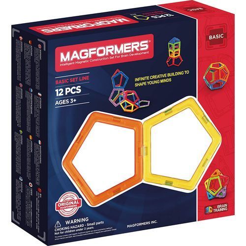Rainbow Basic Set (12-pieces) Magnetic Building Blocks