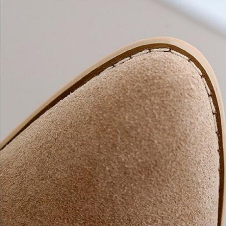 Suede Boots Pointed High Heels, Size:38