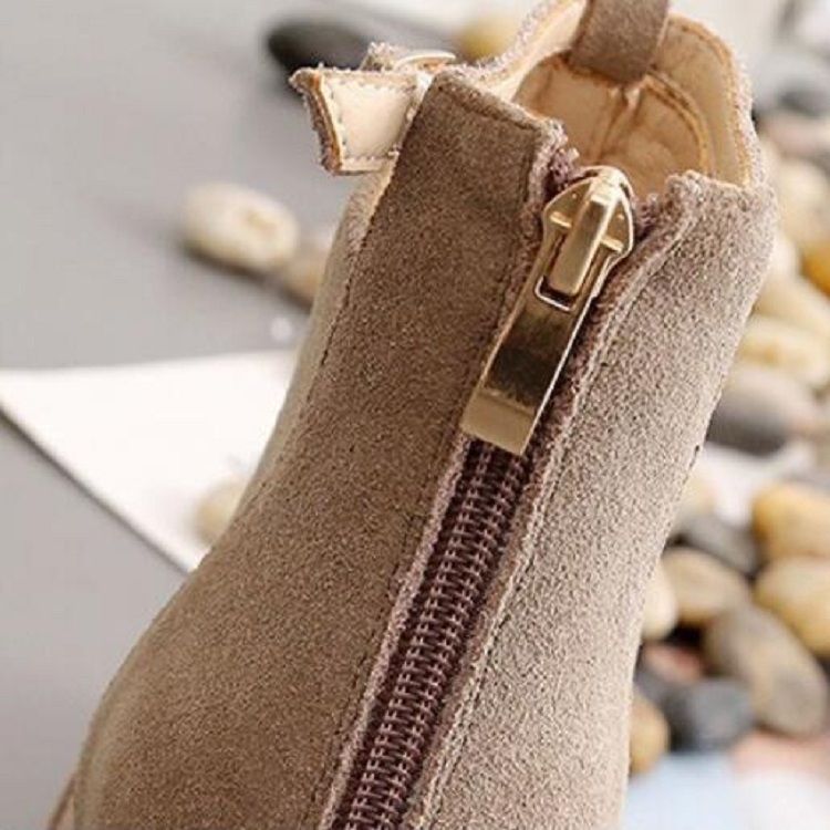 Suede Boots Pointed High Heels, Size:38