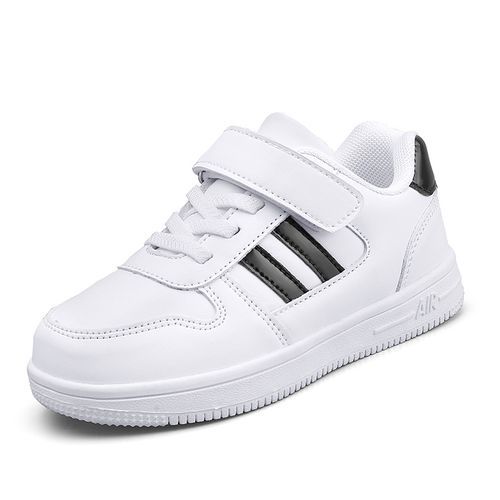 Kids Sneakers Girls PU Leather Kids White Sneakers Girls Flat Shoes
