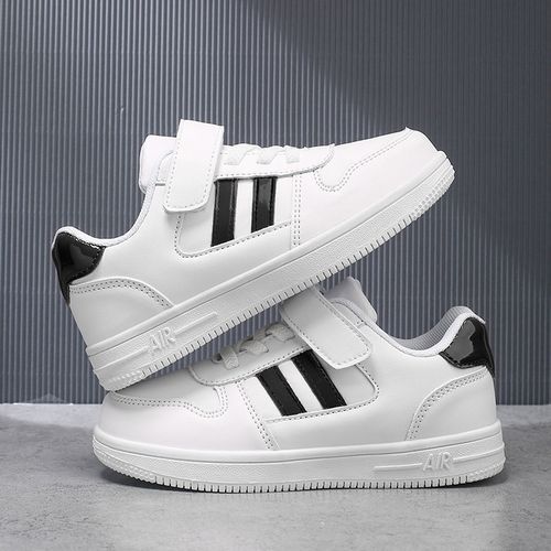 Kids Sneakers Girls PU Leather Kids White Sneakers Girls Flat Shoes