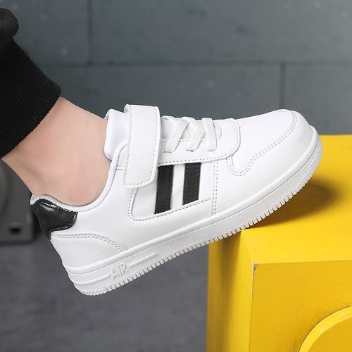 Kids Sneakers Girls PU Leather Kids White Sneakers Girls Flat Shoes