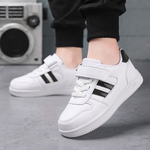 Kids Sneakers Girls PU Leather Kids White Sneakers Girls Flat Shoes