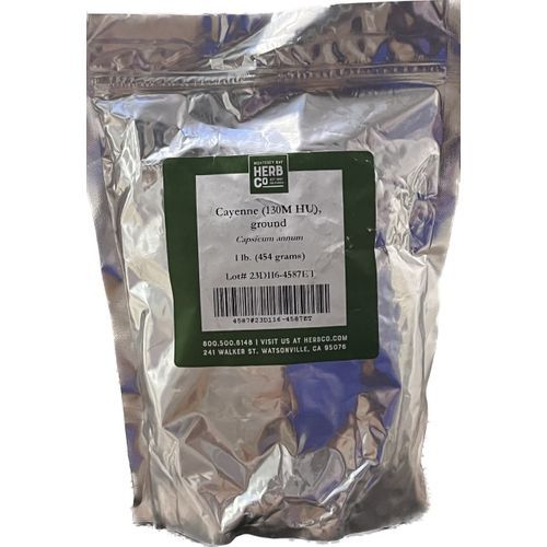Cayenne Pepper, Ground, 130,000 MIL HU, 1 Lb 454G