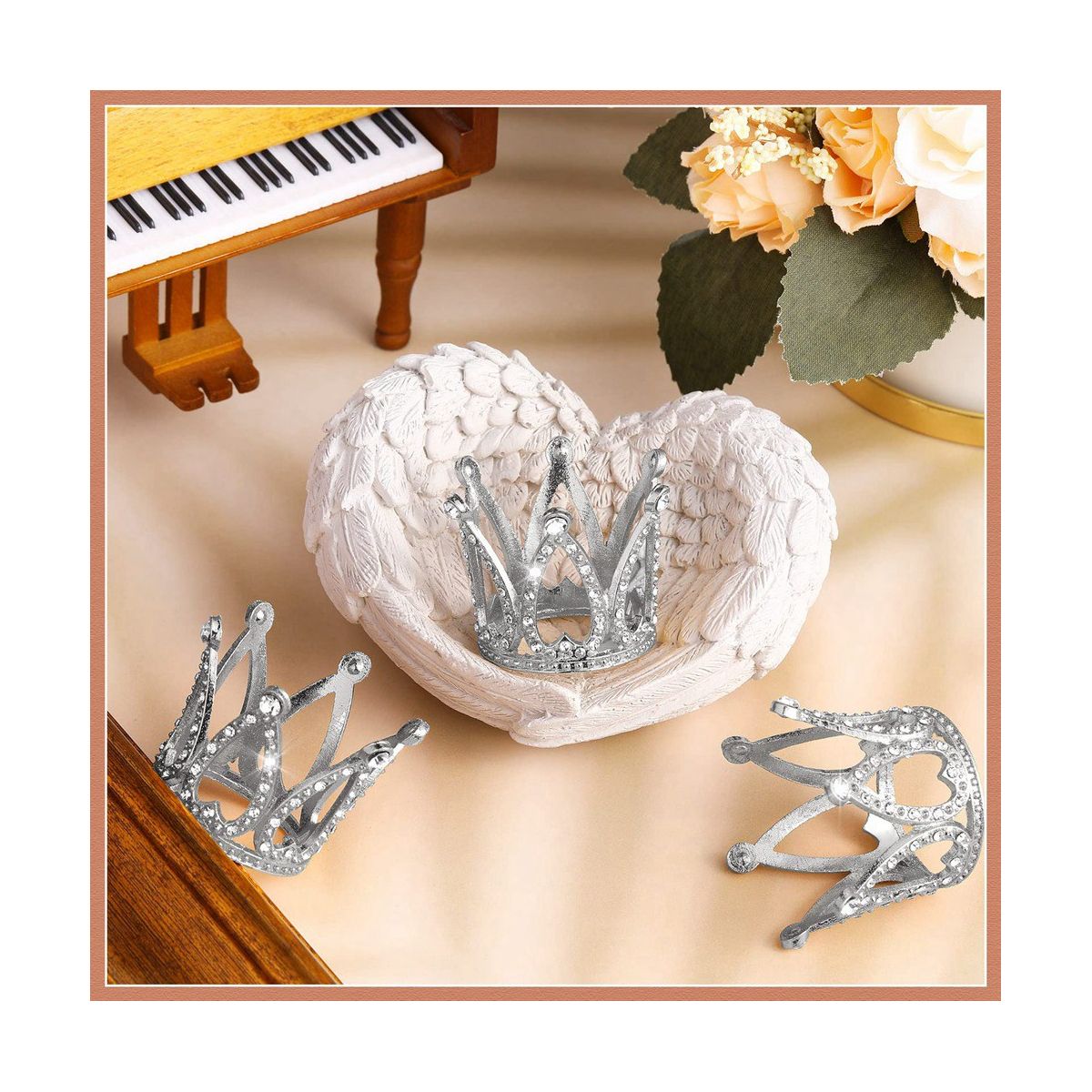 12Pcs Crown Cake Topper Mini Baby Crown Queen Crown Small