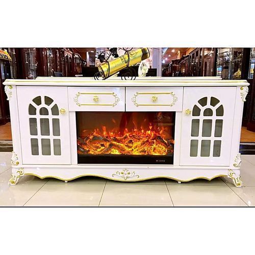 Royal Crafted Television Stand With Electric Fire Display