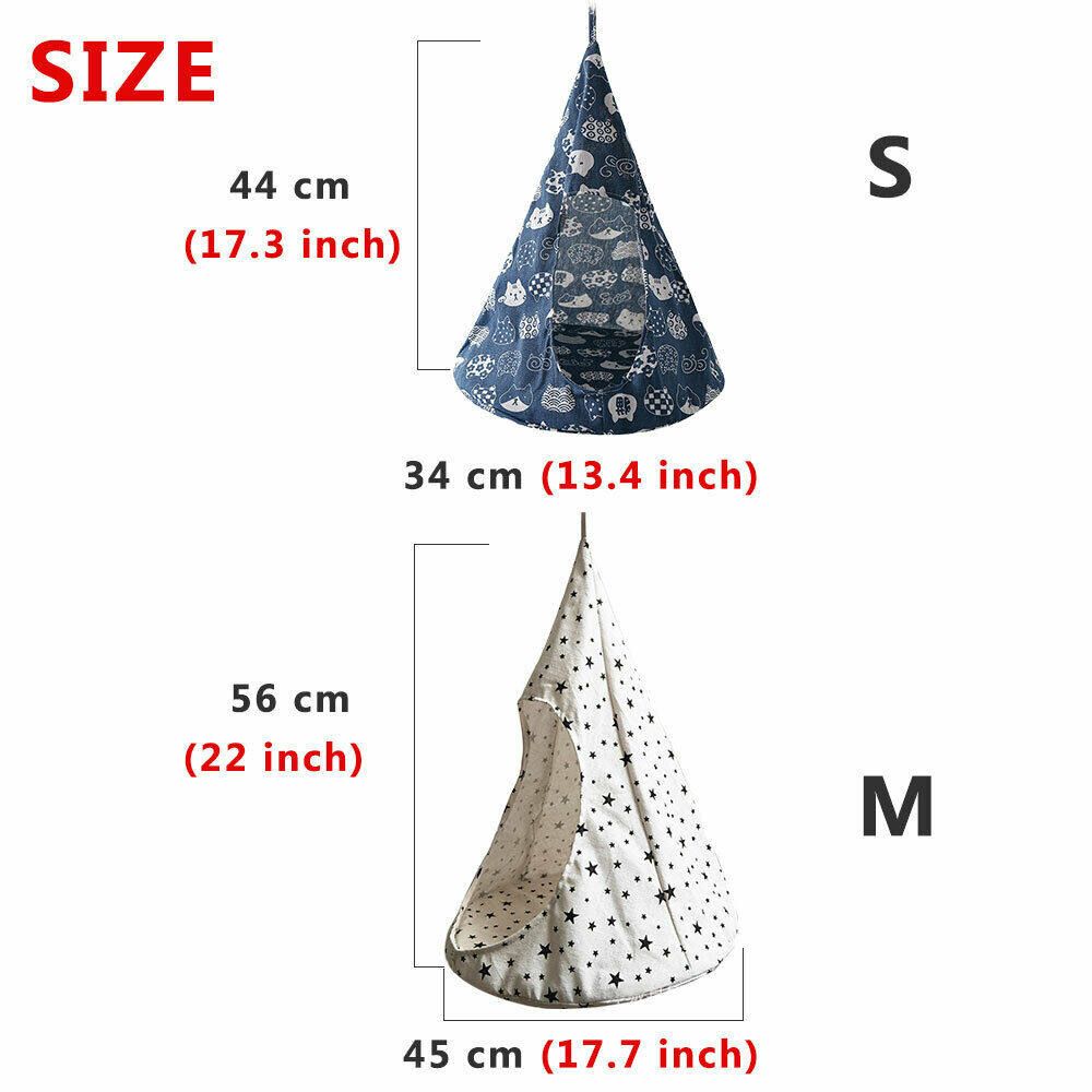 Newest Creatives Removable Pet Cat Conical Sleeping Bed Basket Hammock Bed Mats Window Comfortable Cage Cat Hammock Without Rims Blue
