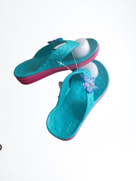 Girls PU Butterfly Slippers