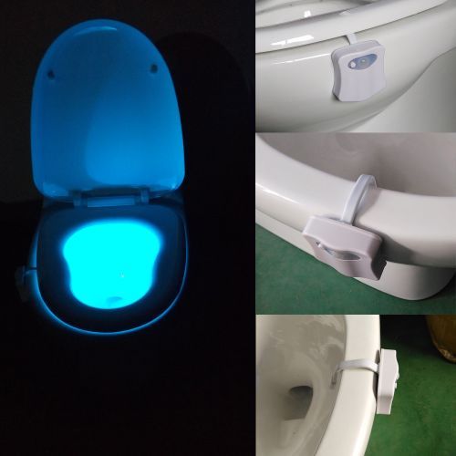 8 Colors LED Toilet Nightlight Motion Activated Light
