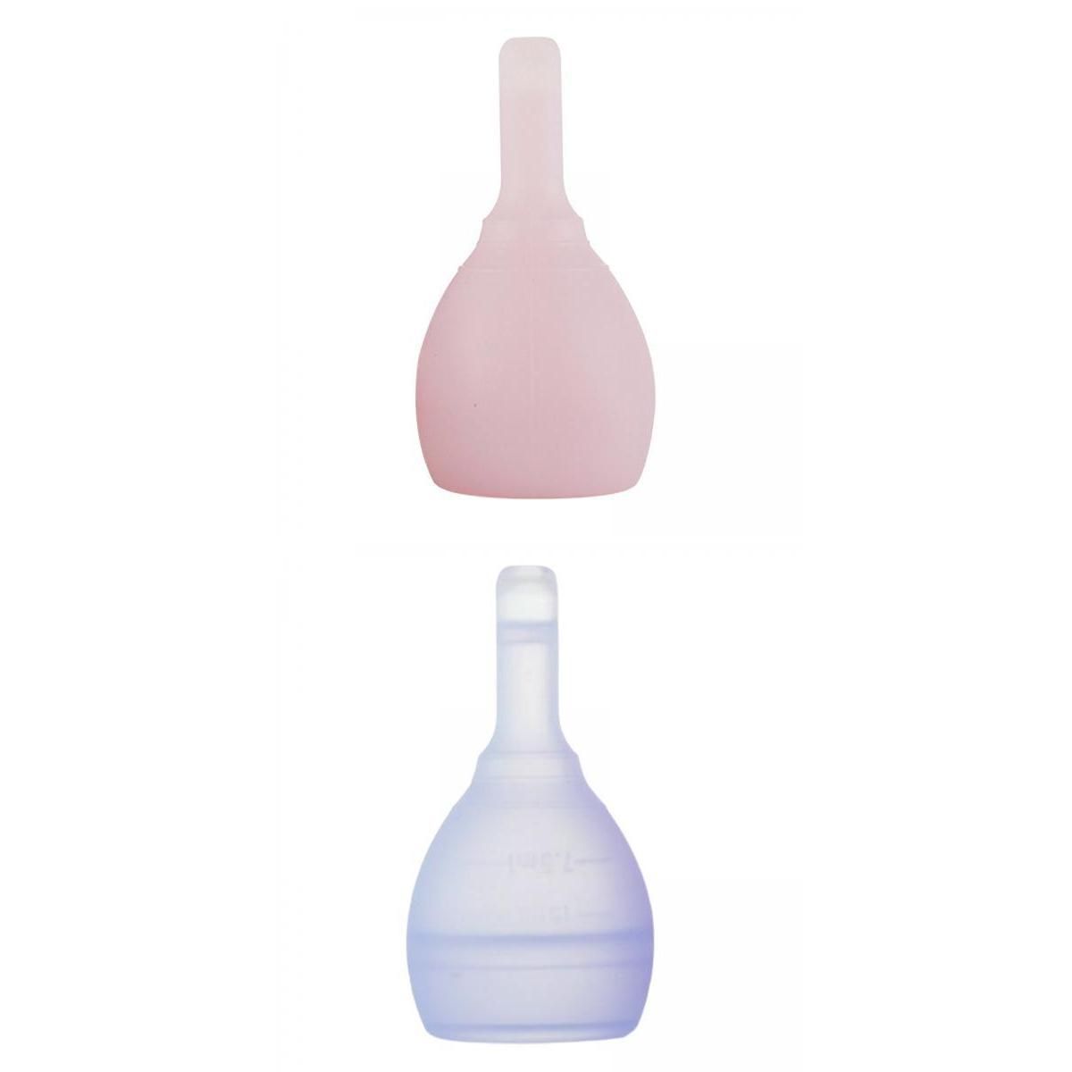 2x  Flexible Period Cups Outdoor Collector Bowl  + Pink