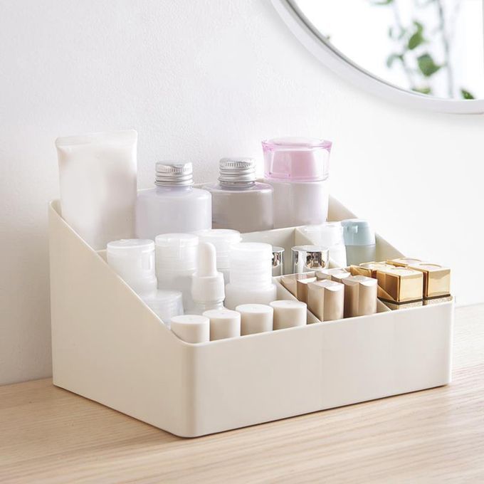 Girl Dresser Box Home Vanity Organizers Skincare Apricot Color