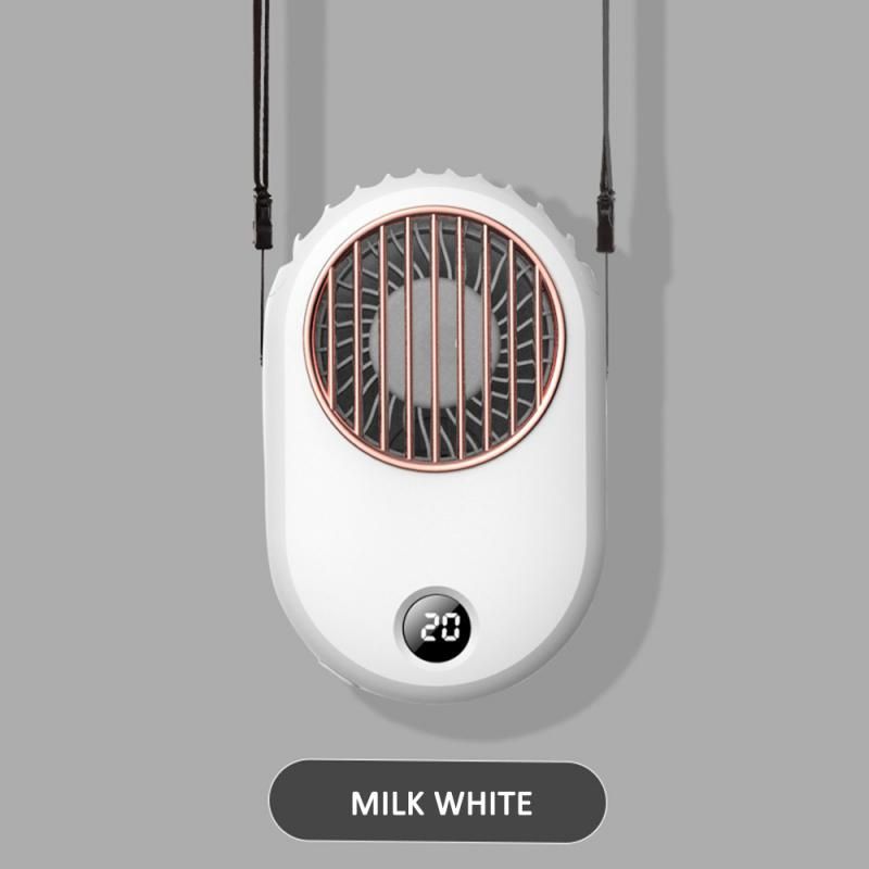 Retro Silent Lazy Fan Portable 4 Mini Electric Charging Handheld Energy-saving Fan Hanging Cool Colors USB Small Neck Sports Fan