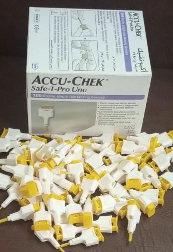 200 Sterile, Acuchek Safe-T-Pro Uno Lancet