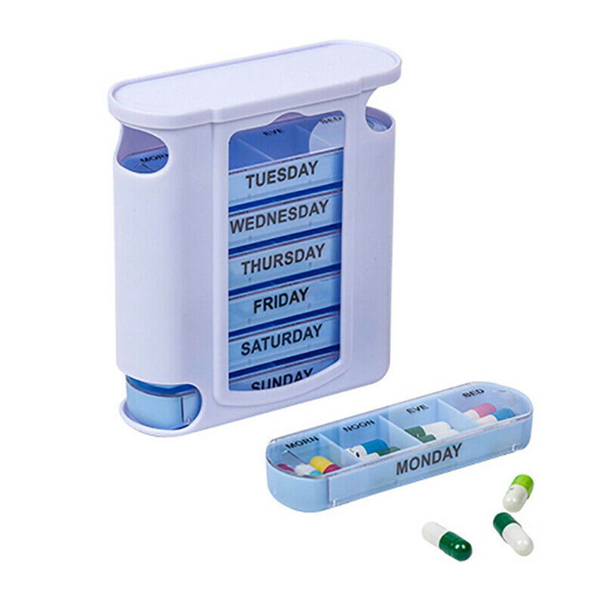 7 Day Week Pill Box Organizer Tablet Holder Medicine Tablet