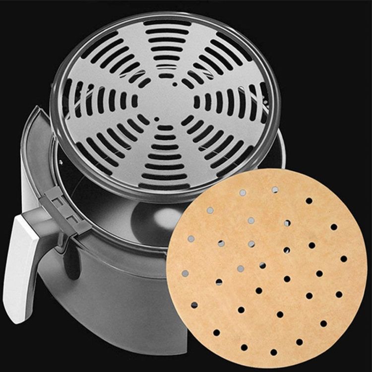 Baking Mat 3 Sets Grilled Meat Paper, Style: Round With Hole (16cm)