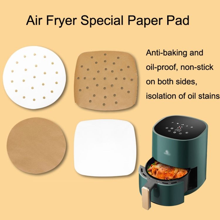 Baking Mat 3 Sets Grilled Meat Paper, Style: Round With Hole (16cm)