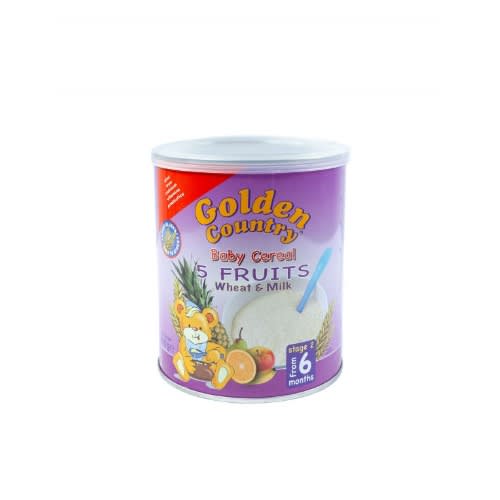 Baby Cereal 5 Fruits-fruits Wheat And Milk - 400g -6 Months