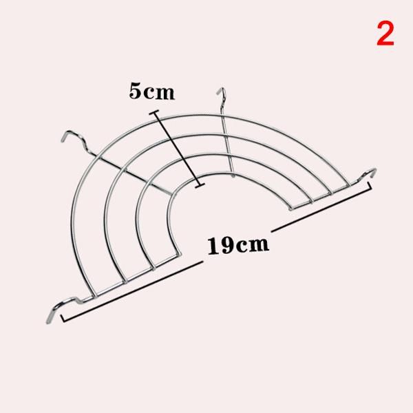 1PC Stainless Steel Semicircle Heat Insulation Steam Rack