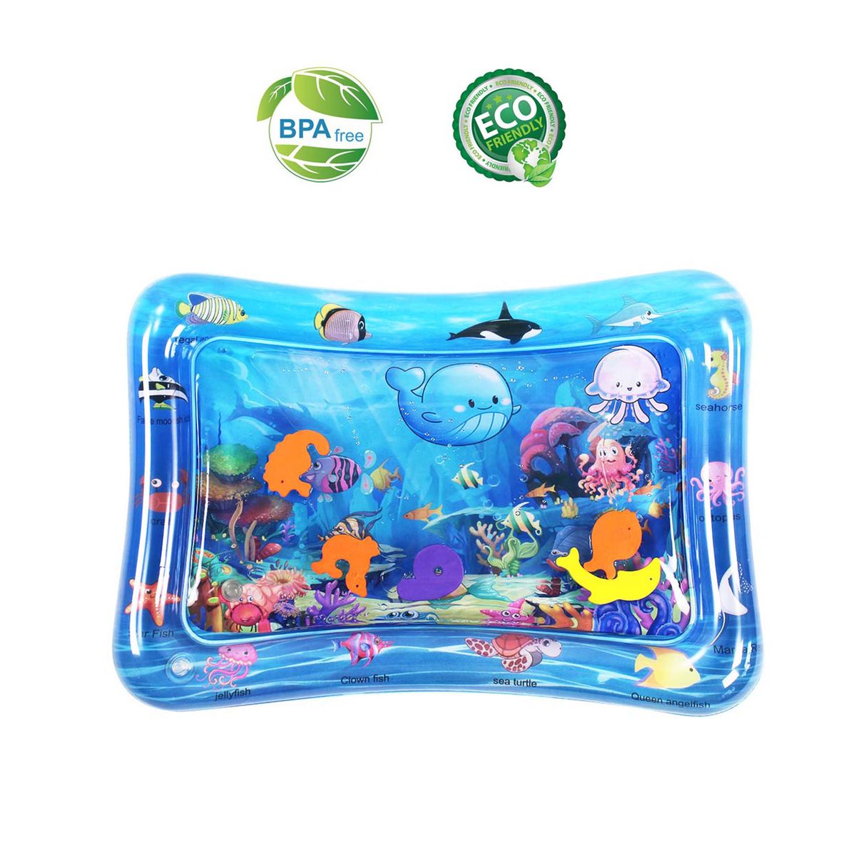 Inflatable Baby Water Mat Infant Tummy Time Playmat Toddler