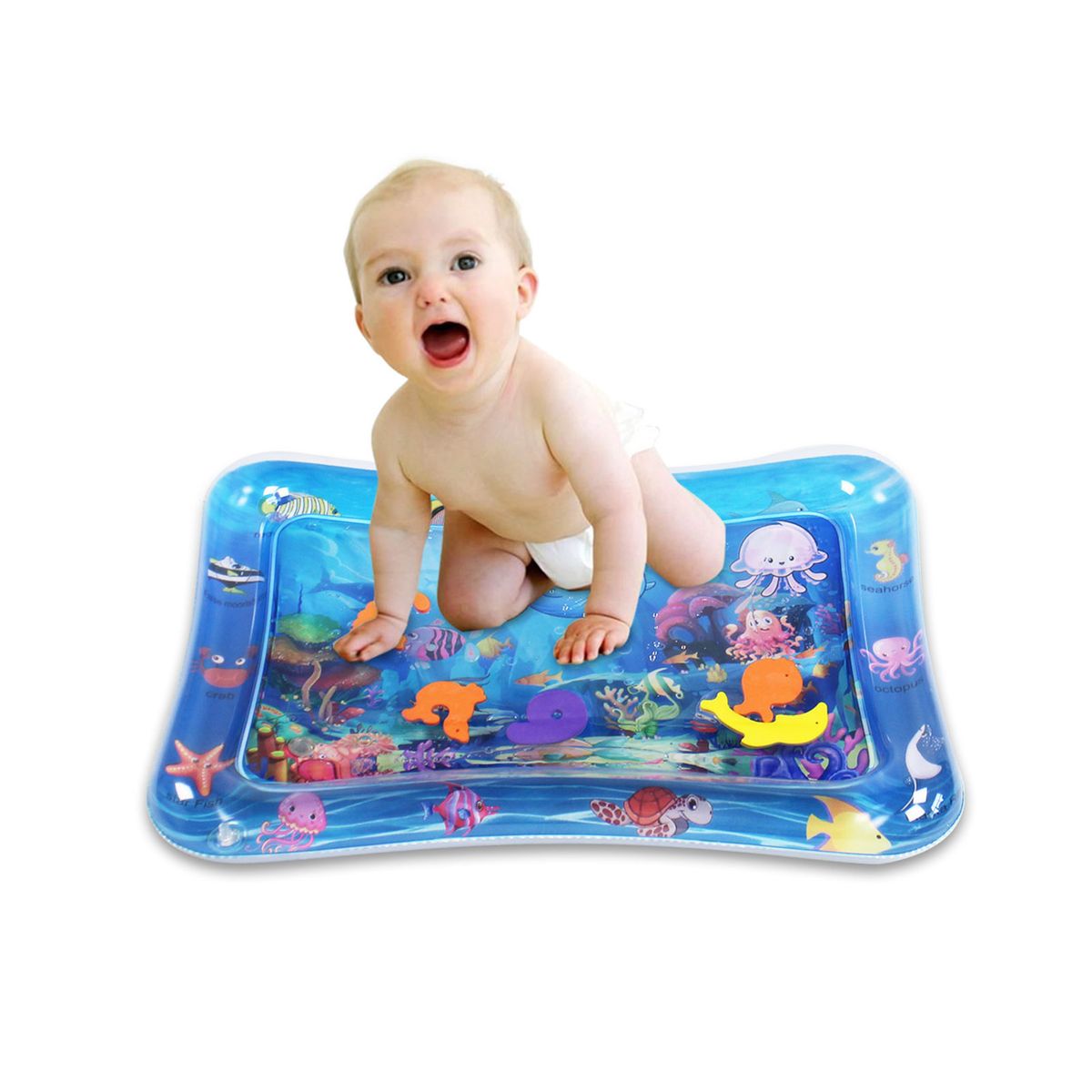 Inflatable Baby Water Mat Infant Tummy Time Playmat Toddler