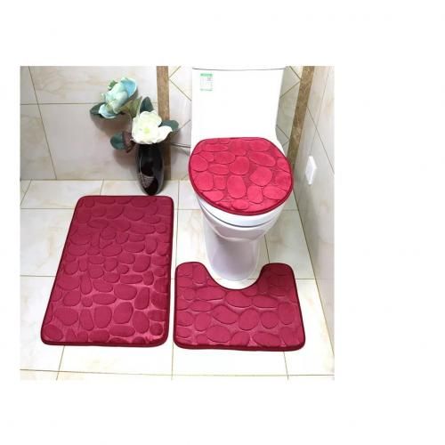 3PCS  Set Of Toilet Mat -