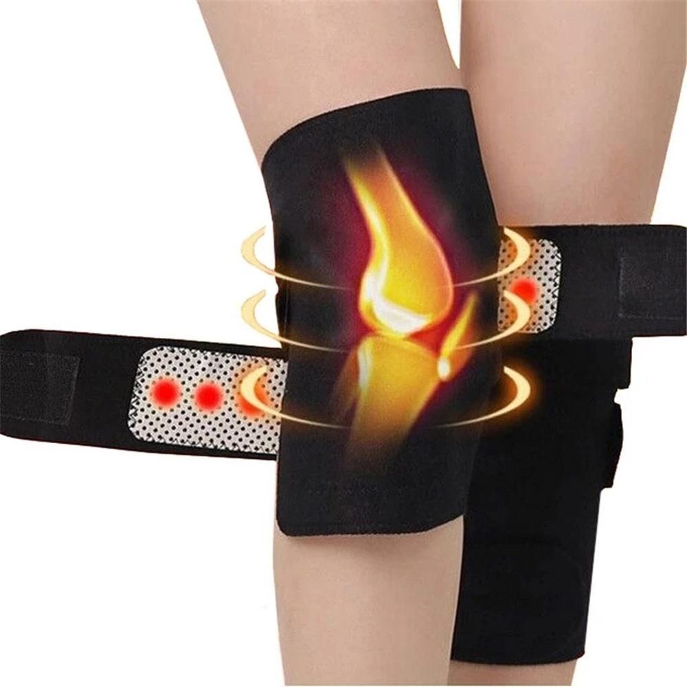 1 Pair Knee Brace Tourmaline Self-Heating Magnetic Therapy Knee Protective Belt
