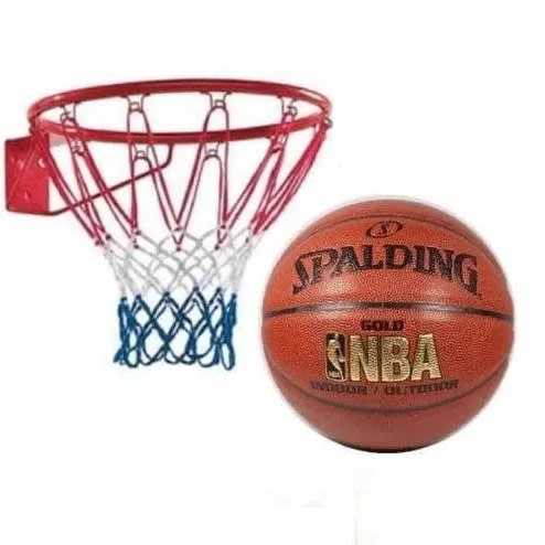 Wall Hanging Basketball Rim Hoop Net +free Basketball