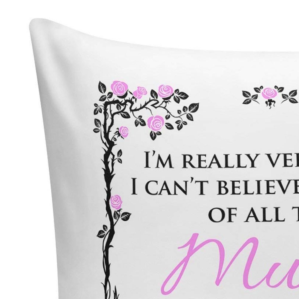 Mother's Day Best Mom Throw Pillow Case Cushion Cover Sofa-