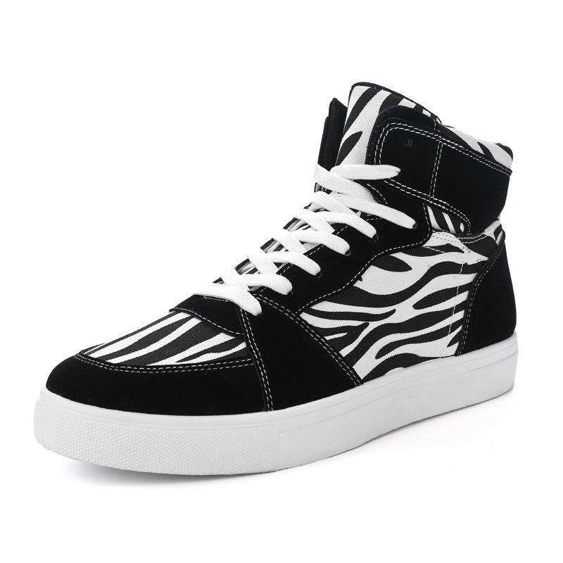 Size(39-47) Plus Size Men's Shoes High Top Espadrilles Black