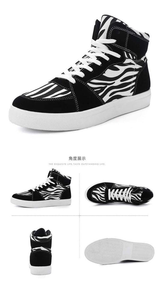Size(39-47) Plus Size Men's Shoes High Top Espadrilles Black
