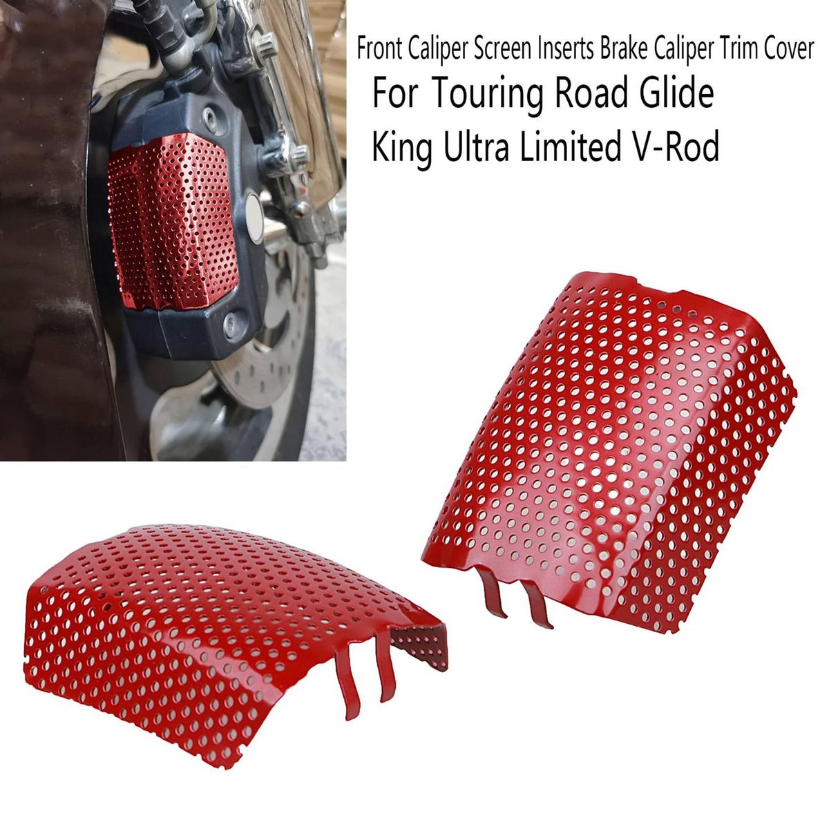 Front Caliper Screen Inserts Brake Caliper Trim Cover for
