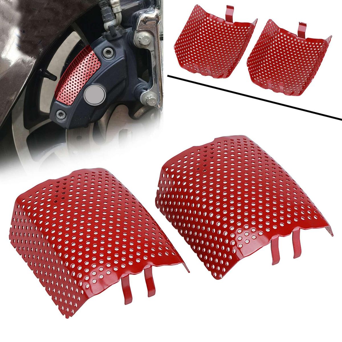 Front Caliper Screen Inserts Brake Caliper Trim Cover for