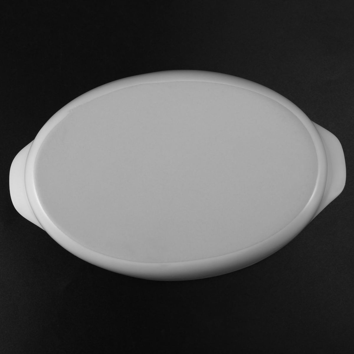 Baking Tray Set Cheese Baked Rice Bowl Oven Microwave Oven Baking Tray Ceramic Salad Bowl, Oval-2 Pieces White