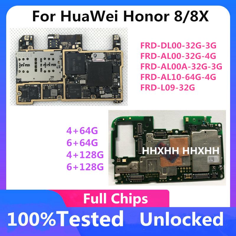 For HuaWei Honor 8 8X Motherboard For Logic Board Android