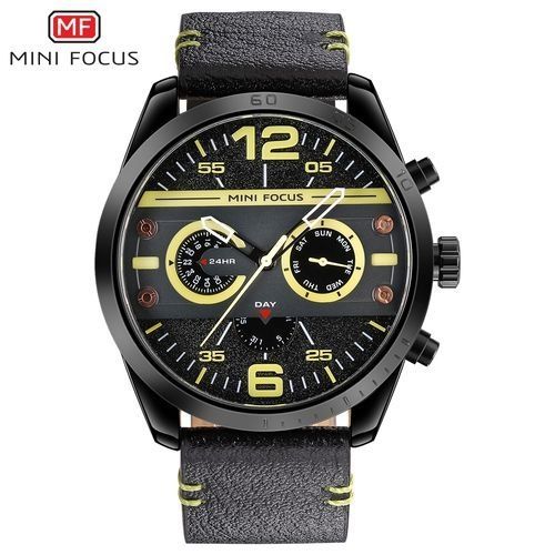 Top Luxury Brand Watch Famous Fashion Sports Cool Men Quartz Watches Waterproof Wristwatch For Male Yellow
