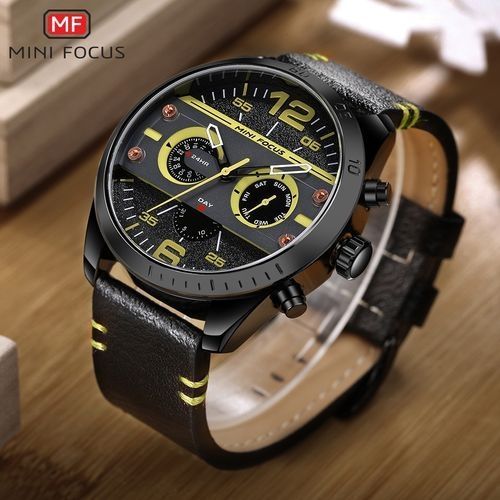 Top Luxury Brand Watch Famous Fashion Sports Cool Men Quartz Watches Waterproof Wristwatch For Male Yellow