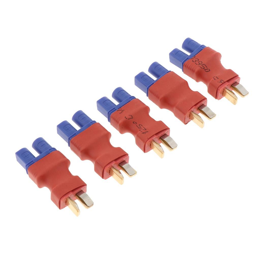 5PCS EC3 Female To Deans Style T-Plug Male Converter For RC LiPo