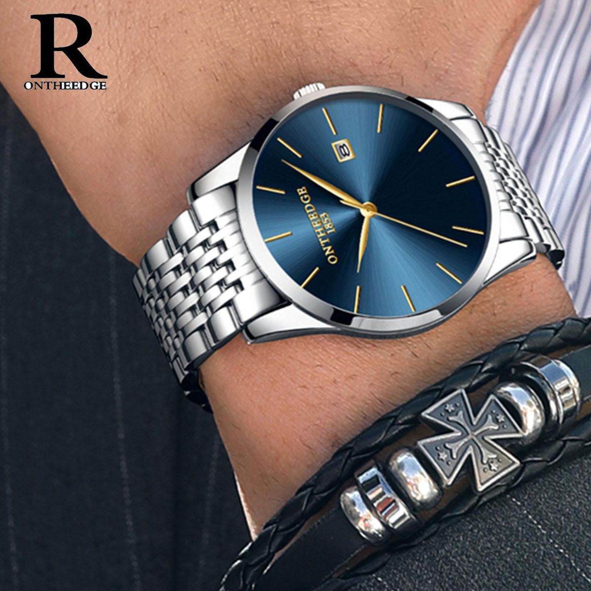 Men's Watches Ultra Thin Quartz Wrist Watches 023