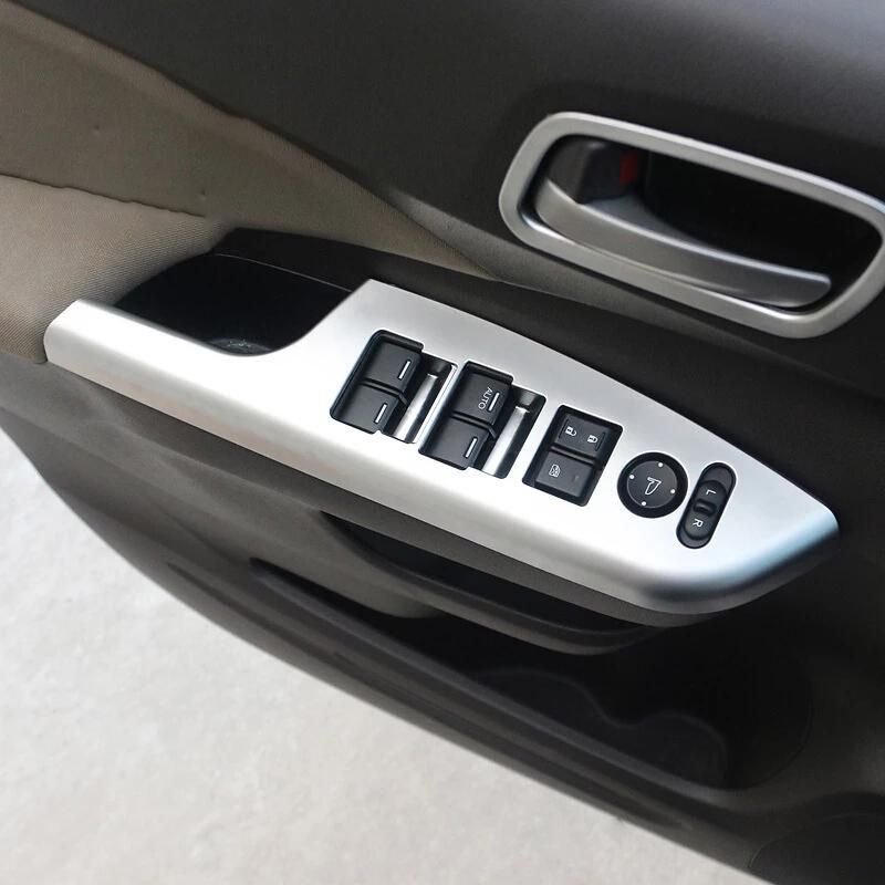 4pcs for Honda CRV CR-V Car Armrest Door Window Glass Lift Switch Panel Cover Trim ABS Matte 2012. 2013 2014 15 2016 Accessories