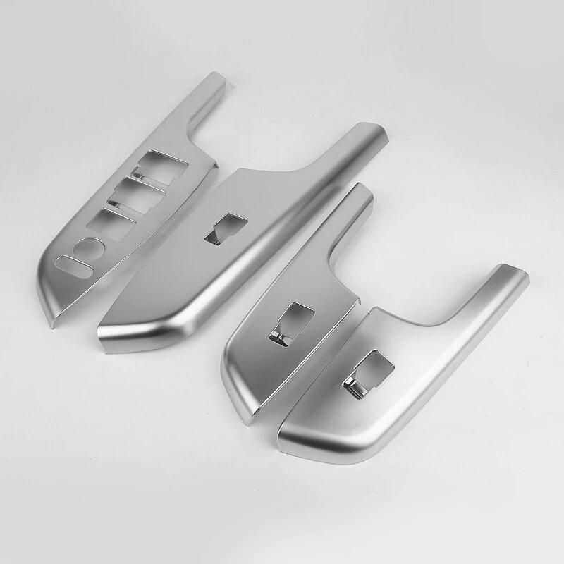 4pcs for Honda CRV CR-V Car Armrest Door Window Glass Lift Switch Panel Cover Trim ABS Matte 2012. 2013 2014 15 2016 Accessories