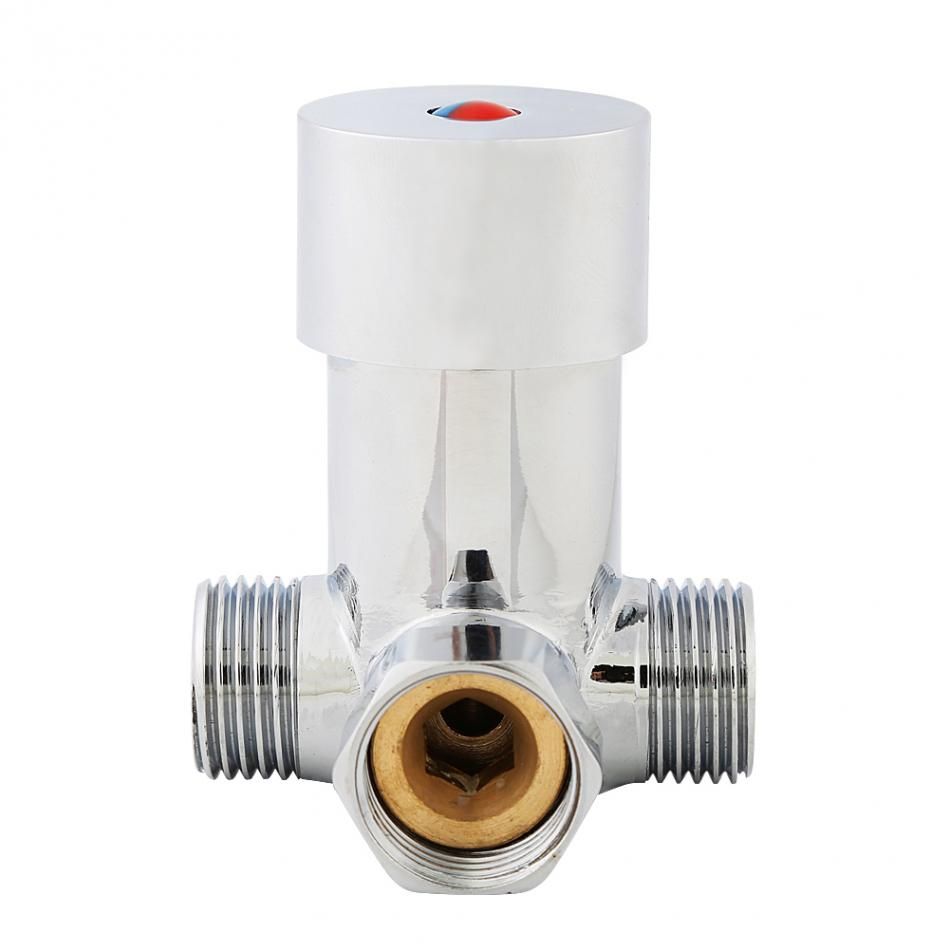 New G1/2 Hot Cold Water Mixing Valve Thermostatic Mixer For