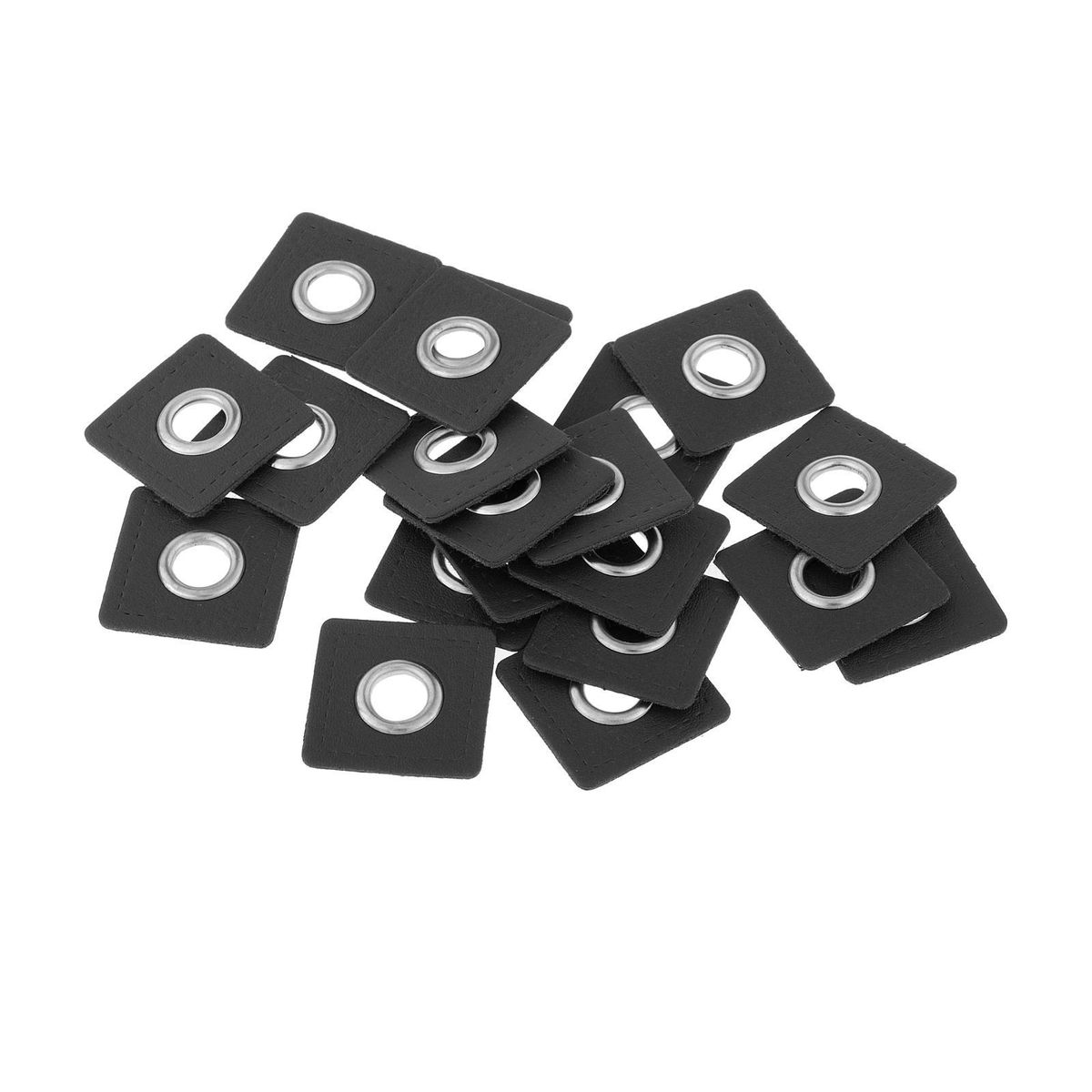 20pcs Badges Patch Eyelets Grommets DIY Knitting Black