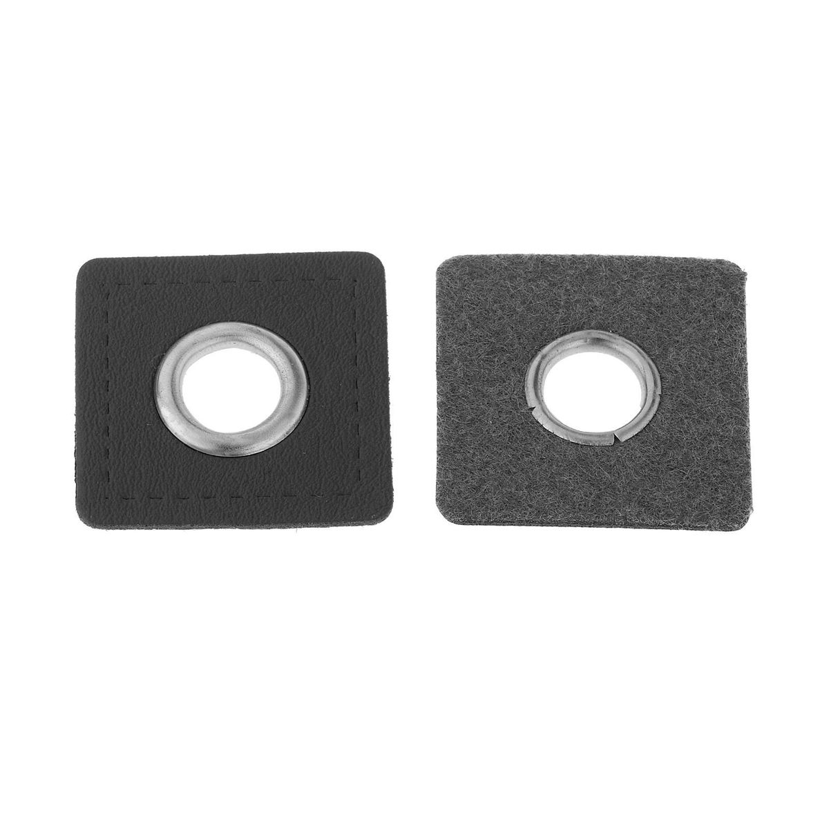 20pcs Badges Patch Eyelets Grommets DIY Knitting Black