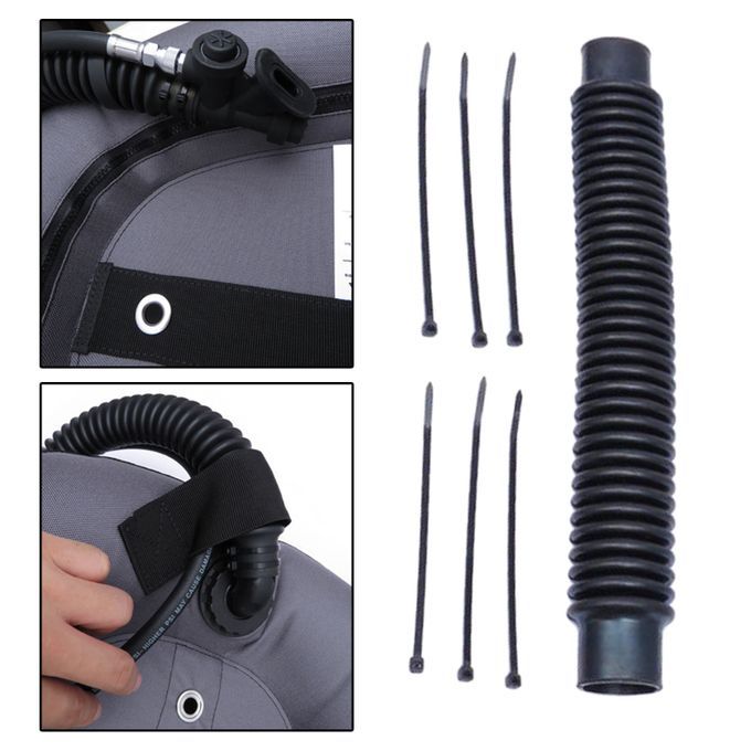 Diving BCD Inflator Hose Corrugated BC Airway Hoses 12/14''/16'