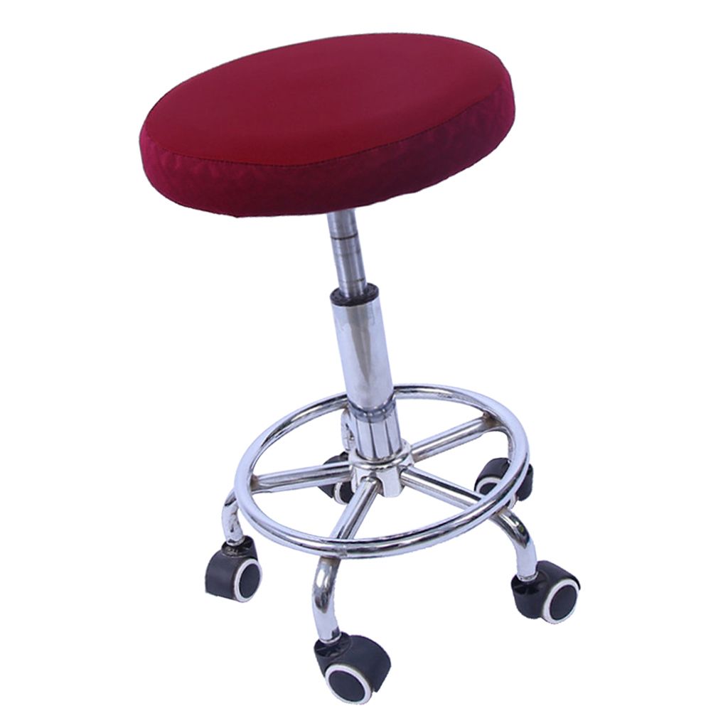 28-35cm Stretch Elastic Bar Stool Cover Round Chair Seat Cover