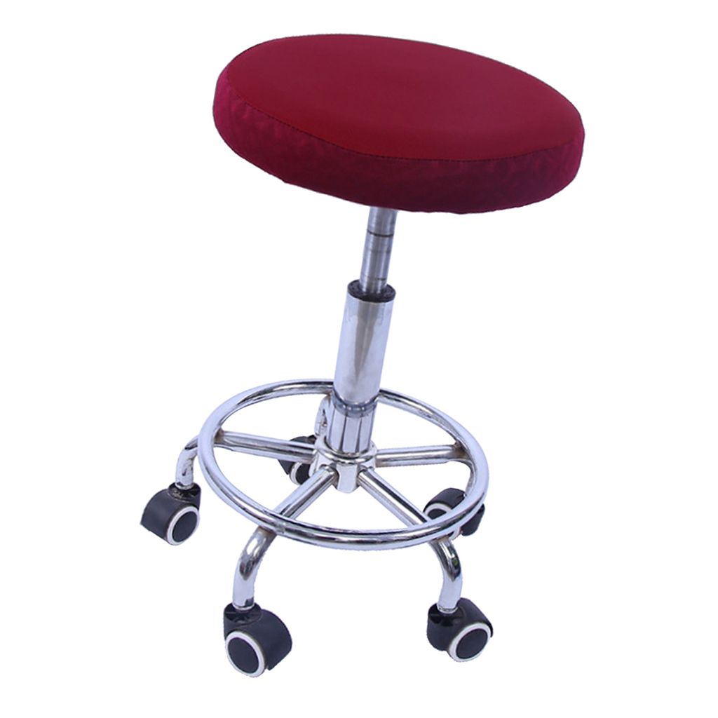 28-35cm Stretch Elastic Bar Stool Cover Round Chair Seat Cover