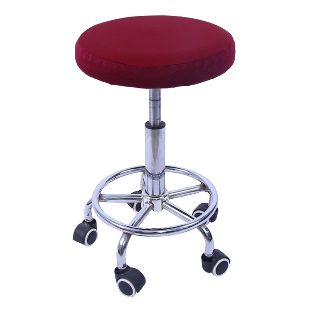 28-35cm Stretch Elastic Bar Stool Cover Round Chair Seat Cover