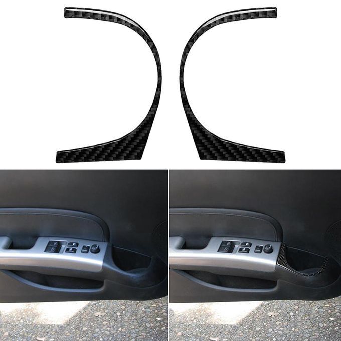 2Pcs Car Door Water Bottle Holder Sticker Decal Auto-Black