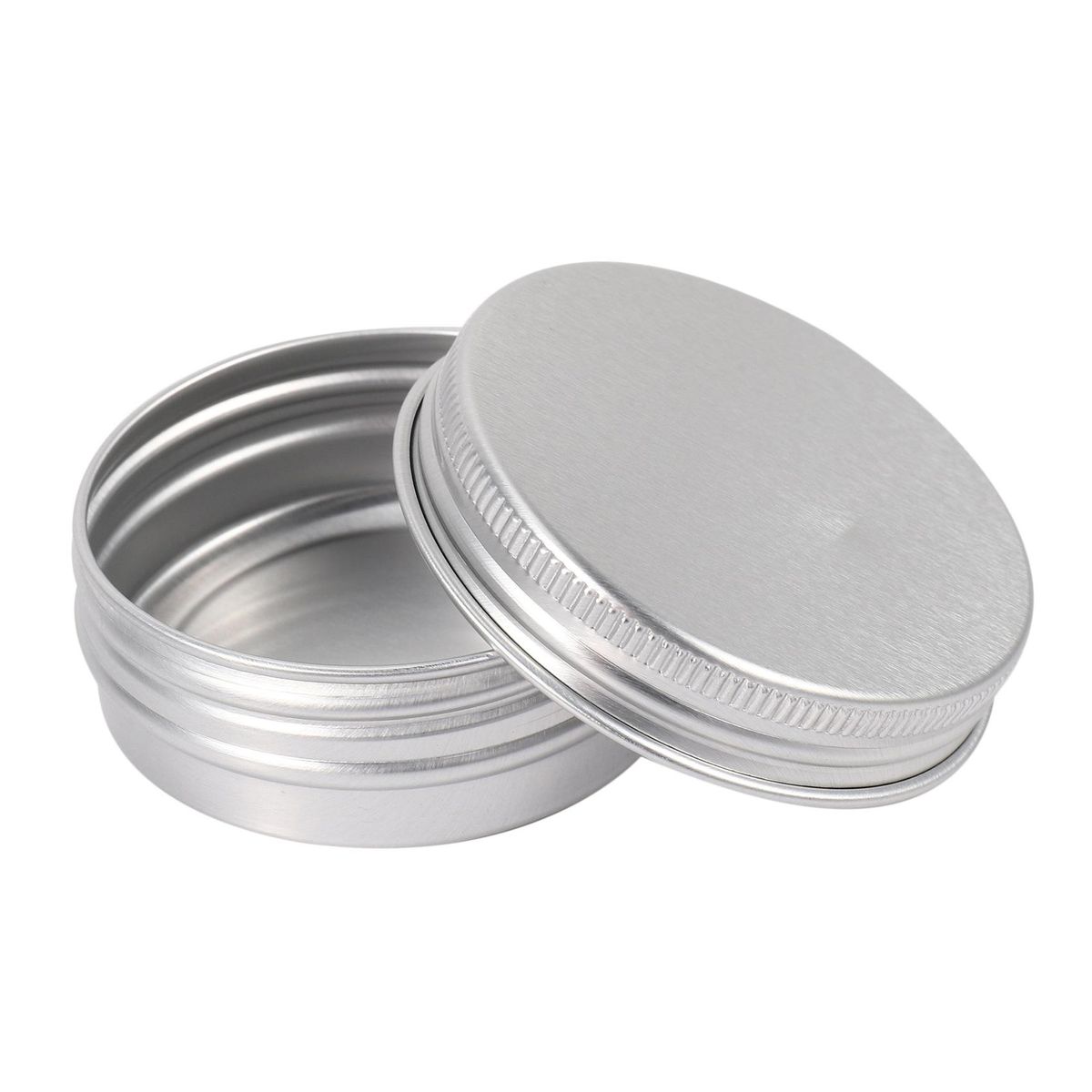 Pack of 10 Balm Nail Art Cosmetic Cream Make Up Pot Lip Jar Tin Case Container Screw Capacity (Empty) for DIY Cosmetics/Beauty Products (30ml)